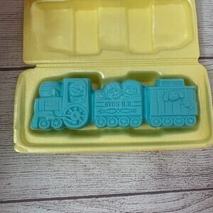 Vintage Avon Soap Train 1982 All Aboard Blue Snap Apart Set of 3 Soaps 1oz Each